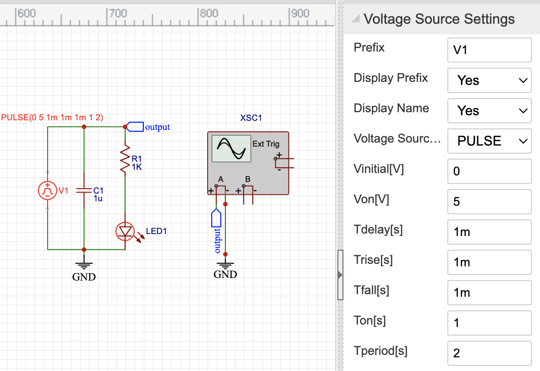 LED with Capacitor Fade